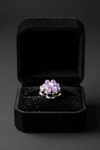 Amethyst Spinner | Fidget Ring - Fractal’s Edge Jewels