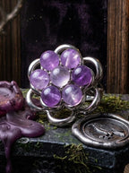 Amethyst Spinner | Fidget Ring - Fractal’s Edge Jewels