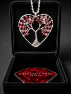 Crystalline Roots garnet or quartz crystal tree of life wire wrapped pendant necklace – Fractal's Edge Jewels