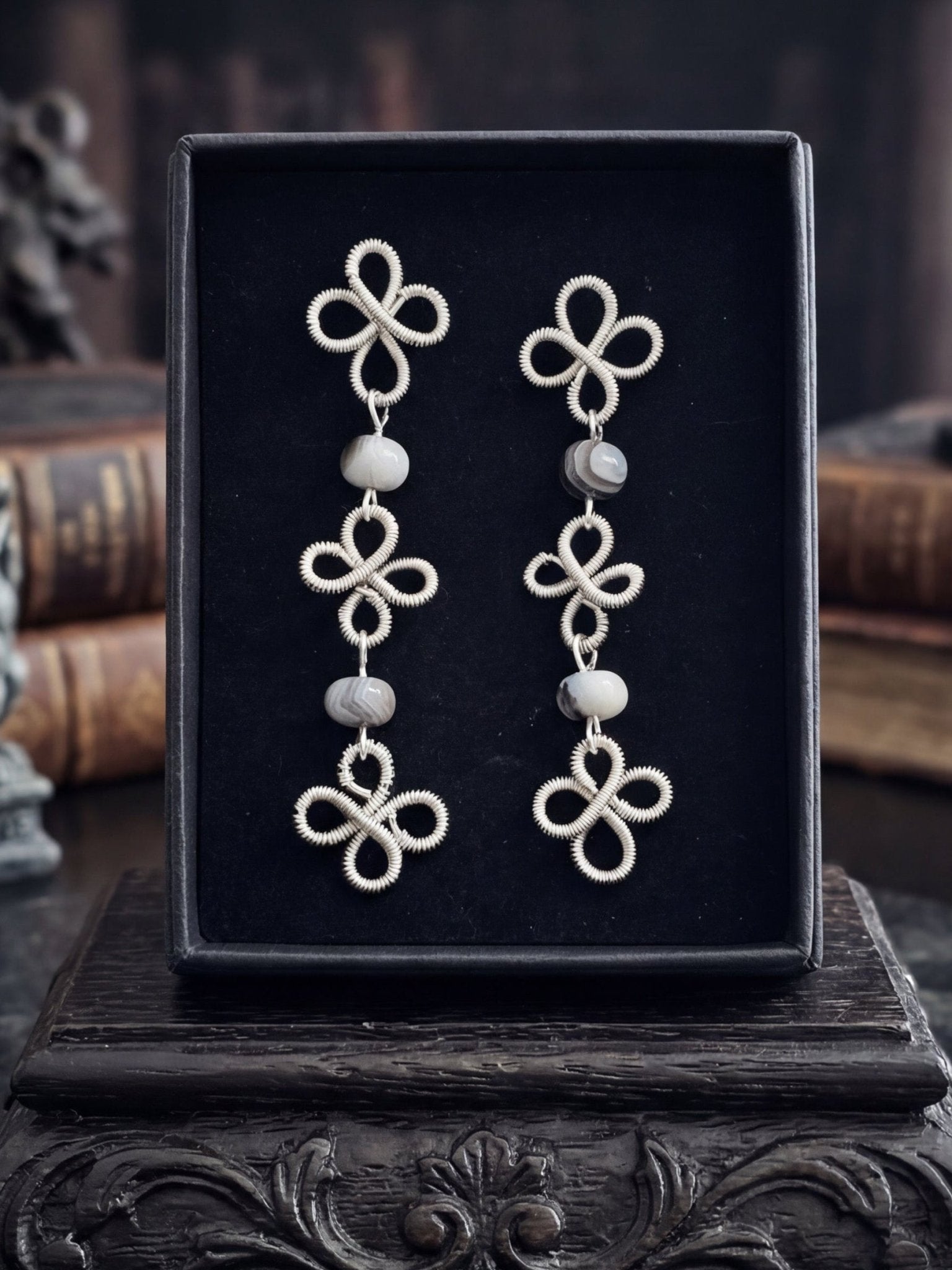 Talisman Clover Dangle Earrings - Fractal’s Edge Jewels