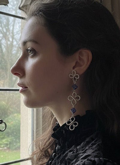 Talisman Clover Dangle Earrings - Fractal’s Edge Jewels